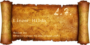 Linzer Hilda névjegykártya